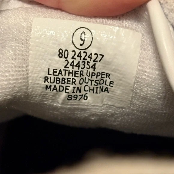 Tommy Bahama White Sneakers with Black Heel - Picture 5 of 6